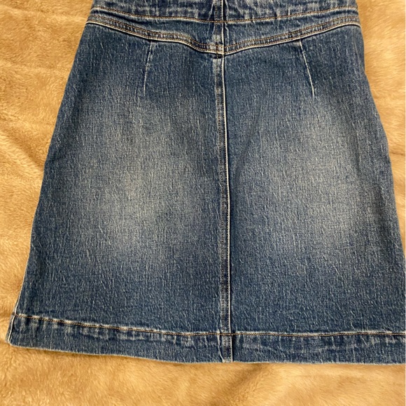 Lucky Brand Denim Jean Skirt Button Down Size 0/25 - Picture 3 of 5